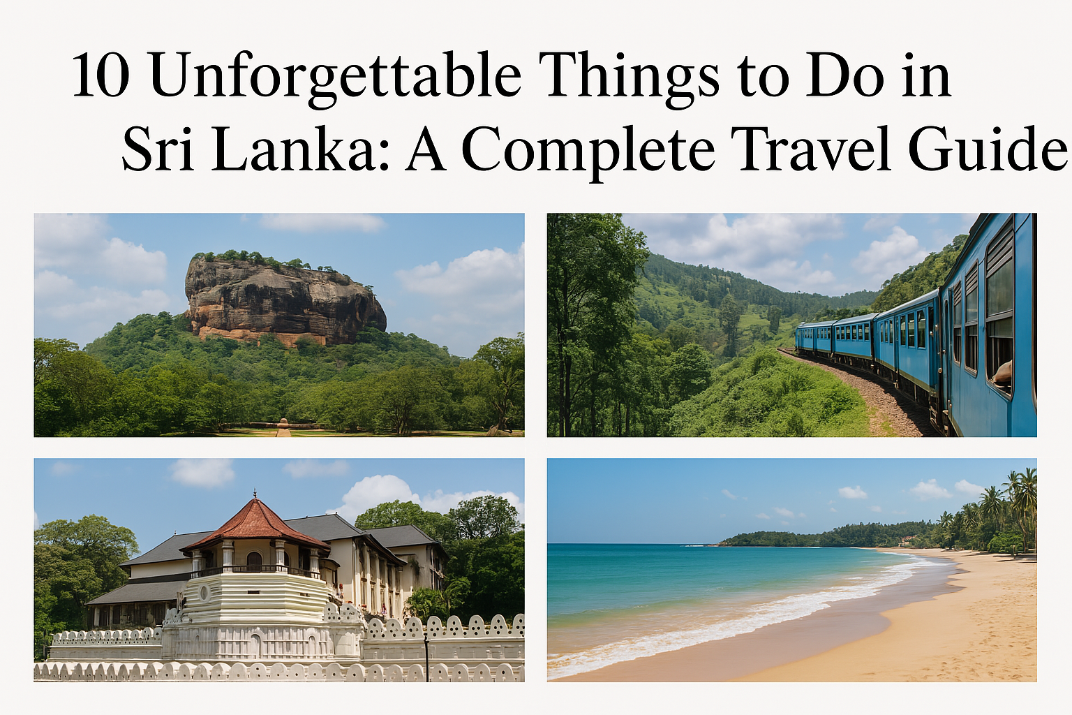 Read more about the article 10 Unforgettable Things to Do in Sri Lanka: A Complete Travel Guide