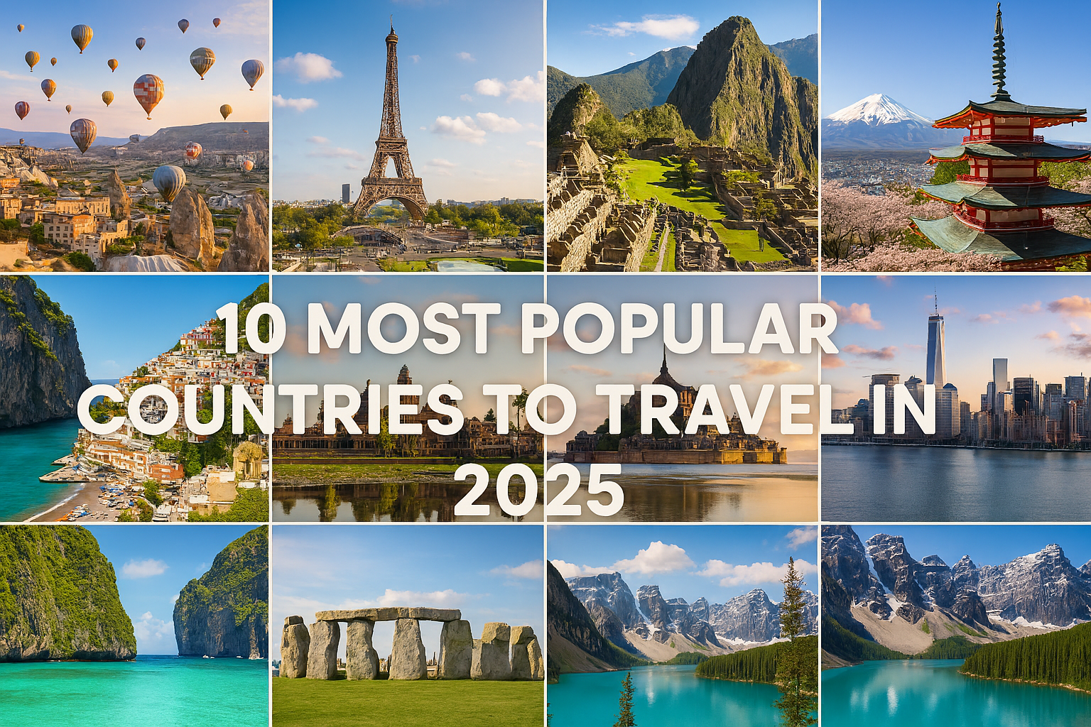 Read more about the article 10 Most Popular Countries to Travel in 2025