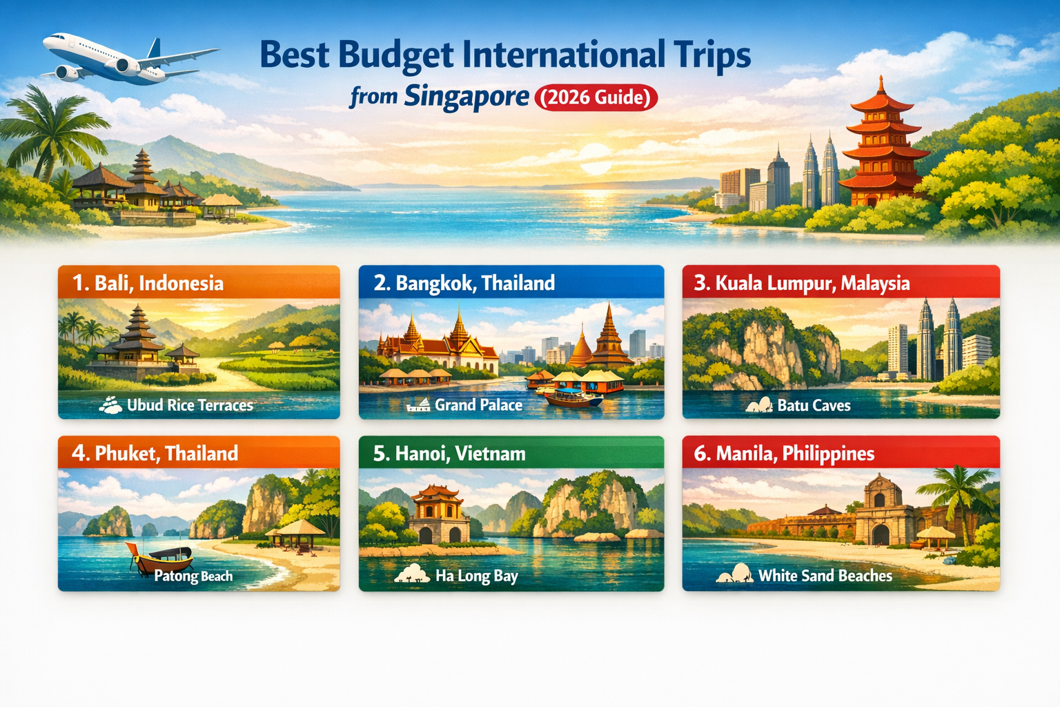 You are currently viewing Best Budget International Trips from Singapore (2026 Guide to Cheap Travel Destinations)
