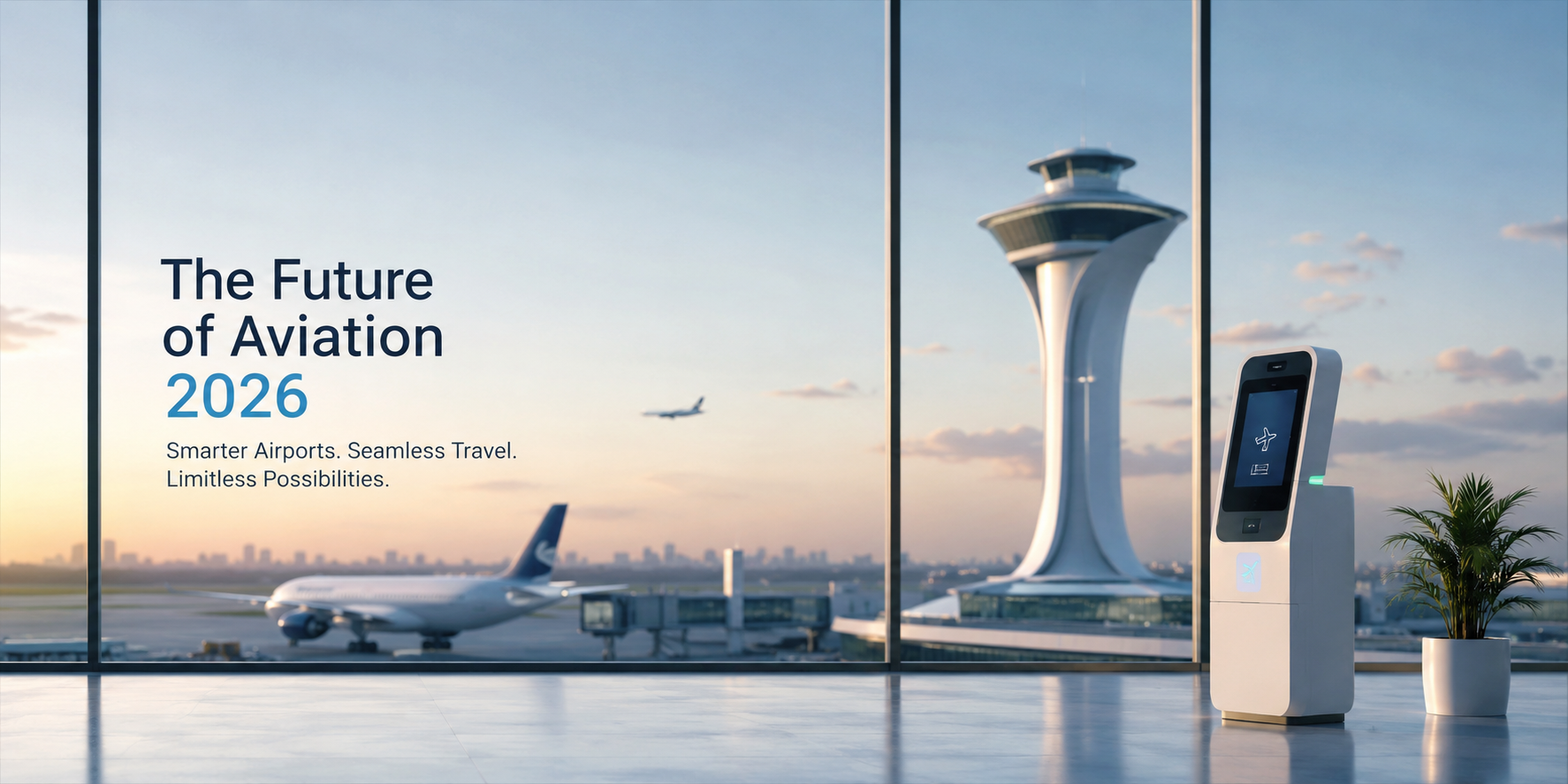 You are currently viewing The Future of Aviation in 2026: AI, Smart Airports & the New Era of Travel